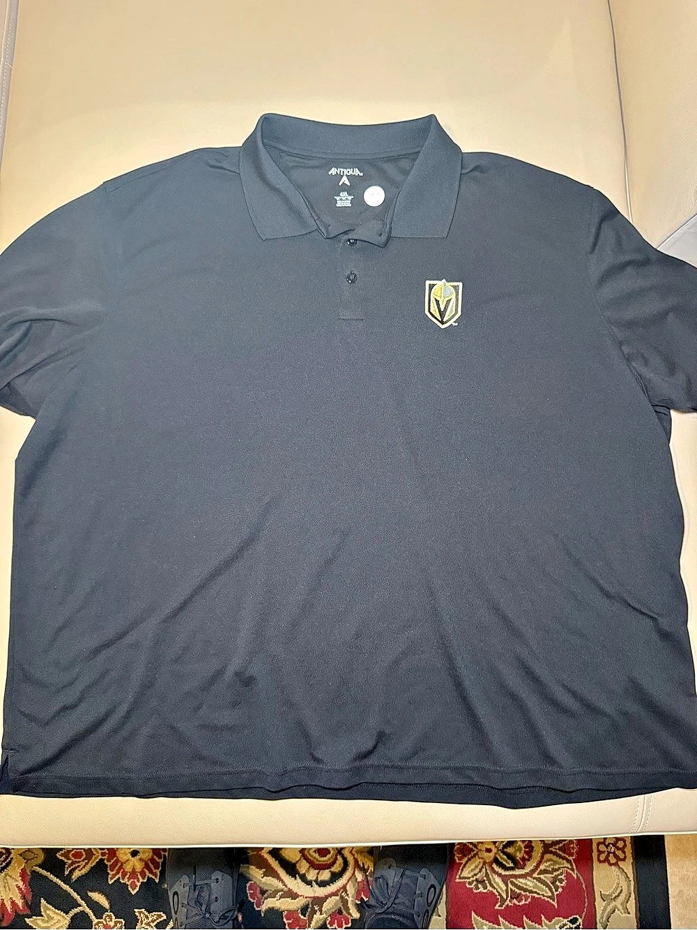 Antigua Vegas Golden Knights Polo Black 4XL Like New